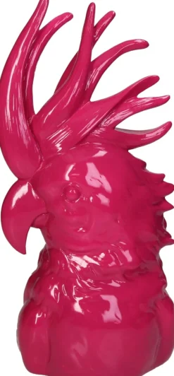 Skulptur Kakadu rosa 17 x 12 x 33,3 cm