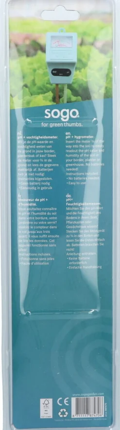 Sogo pH- & Feuchtigkeitsmesser 38 x 11 x 4 cm