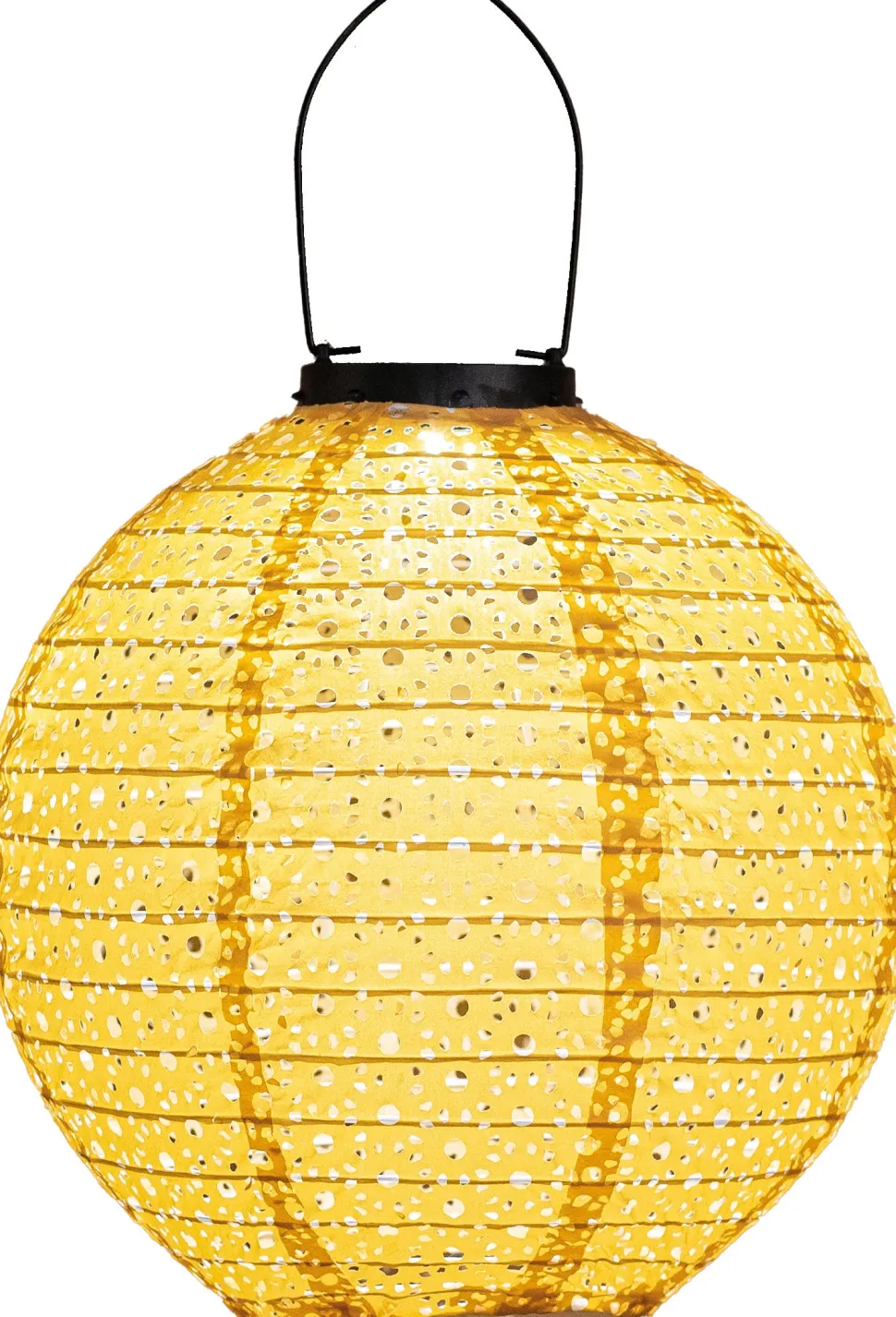 Solarleuchte Marrakesh gelb D 25,5 H 25,5 cm