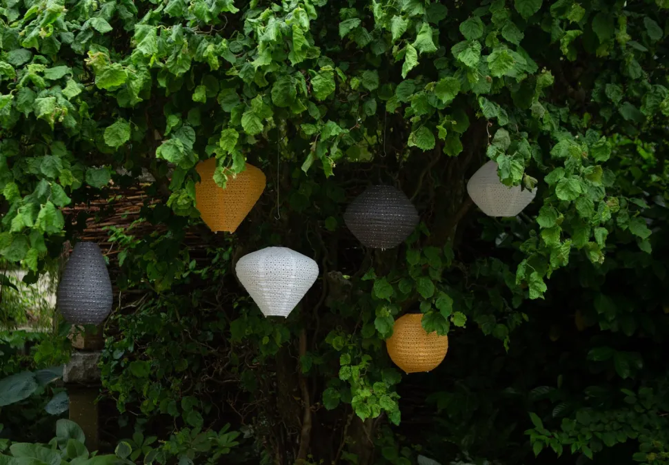 Solarleuchte Marrakesh gelb D 25,5 H 25,5 cm