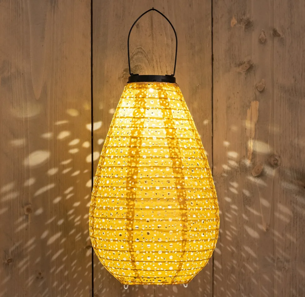 Solarleuchte Marrakesh gelb D 20 H 29 cm