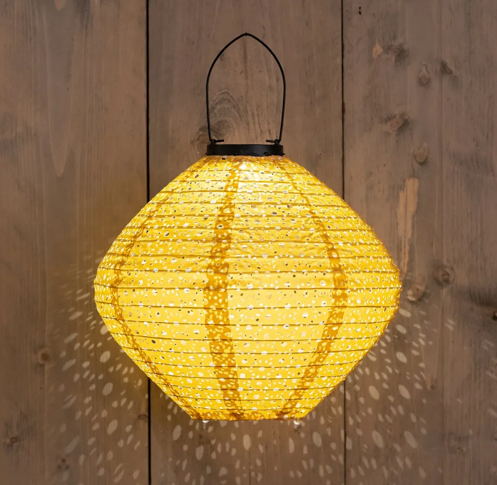 Solarleuchte Marrakesh gelb D 29 H 25 cm