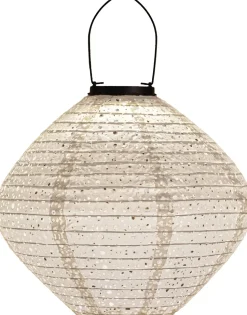 Solarleuchte Marrakesh weiß D 29 H 25 cm