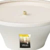 Spaas Citronella-Kerze Ginger Love weiß 9 Std. D 17,5 H 7,5 cm
