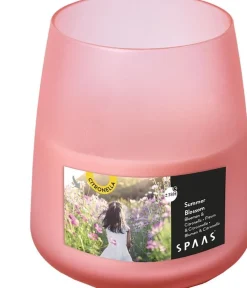 Spaas Citronella-Kerze Summer Blossom rosa 38 Std. D 8,2 H 9,5 cm
