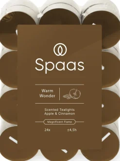 Spaas Duftkerze Essential Collection Warm Wonder braun 4,5 Stunden D 3,9 H 1,6 cm 24 St.