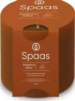 Spaas Duftkerze Essential collection Delightful Dawn orange 35 Std. D 7 H 7 cm
