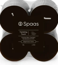 Spaas Duftkerze Essential collection Twinkling Touch grün 10 Std. D 6 H 2,1 cm 8 St.