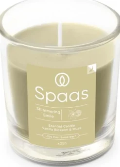 Spaas Duftkerze Essential Collection Shimmering Smile grün 25 Stunden D 7,3 H 8,3 cm