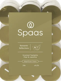 Spaas Duftkerze Essential Collection Romantic Reflections grün 4,5 Stunden D 3,9 H 1,6 cm 24 St.