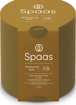 Spaas Duftkerze Essential collection Shimmering Smile beige 55 Std. D 10 H 10 cm