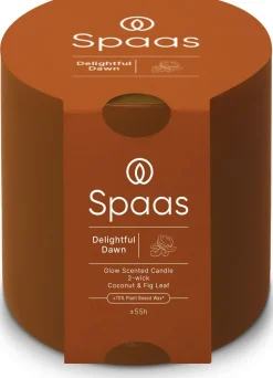 Spaas Duftkerze Essential collection Delightful Dawn orange 55 Std. D 10 H 10 cm