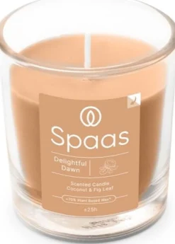 Spaas Duftkerze Essential Collection Delightful Dawn beige 25 Stunden D 7,3 H 8,3 cm