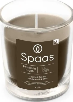 Spaas Duftkerze Essential Collection Twinkling Touch braun 25 Stunden D 7,3 H 8,3 cm