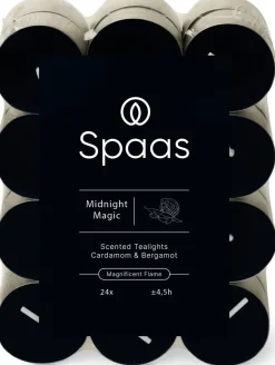 Spaas Duftkerze Essential Collection Midnight Magic blau 4,5 Stunden D 3,5 H 1,6 cm 24 St.