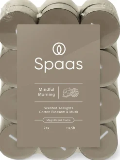 Spaas Duftkerze Essential Collection Mindful Morning taupe 4,5 Stunden D 3,5 H 1,6 cm 24 St.