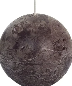 Spaas Kugelkerze Rustic braun 24 Std. D 8 cm