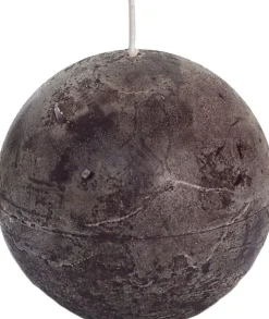 Spaas Kugelkerze Rustic braun 40 Std. D 10 cm