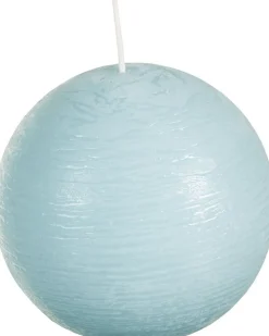 Spaas Kugelkerze Rustic blau 40 Std. D 10 cm