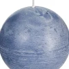 Spaas Kugelkerze Rustic grau-blau 24 Std. D 8 cm
