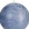 Spaas Kugelkerze Rustic grau-blau 40 Std. D 10 cm