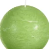 Spaas Kugelkerze Rustic hellgrün 24 Std. D 8 cm