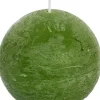 Spaas Kugelkerze Rustic olivgrün 24 Std. D 8 cm