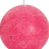 Spaas Kugelkerze Rustic pink 24 Std. D 8 cm