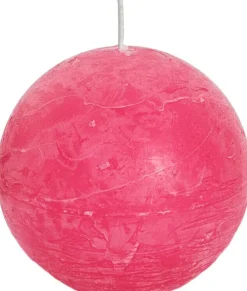 Spaas Kugelkerze Rustic pink 24 Std. D 8 cm