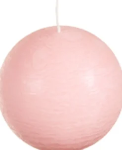 Spaas Kugelkerze Rustic rosa 24 Std. D 8 cm