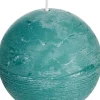 Spaas Kugelkerze Rustic türkis 40 Std. D 10 cm