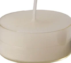 Spaas Maxi-Teelichter weiß / transparente Hülle 10 Std. 18 St.