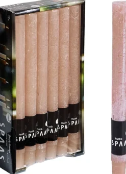 Spaas Stabkerzen Rustic beige H 25 cm 12 St.