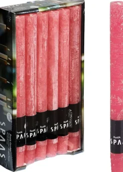 Spaas Stabkerzen Rustic hellrosa H 25 cm 12 St.