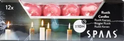 Spaas Stabkerzen Rustic hellrosa H 25 cm 12 St.