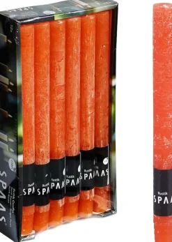 Spaas Stabkerzen Rustic orange H 25 cm 12 St.