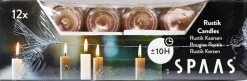 Spaas Stabkerzen Rustic taupe H 25 cm 12 St.