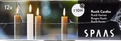 Spaas Stabkerzen Rustic taupe H 25 cm 12 St.