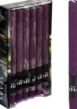 Spaas Stabkerzen Rustic violett H 25 cm 12 St.