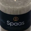 Spaas Stumpenkerze Essential collection grau 25 Std. D 7 H 7 cm