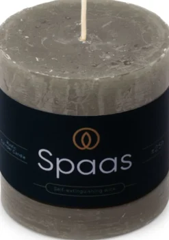 Spaas Stumpenkerze Essential collection grau 25 Std. D 7 H 7 cm