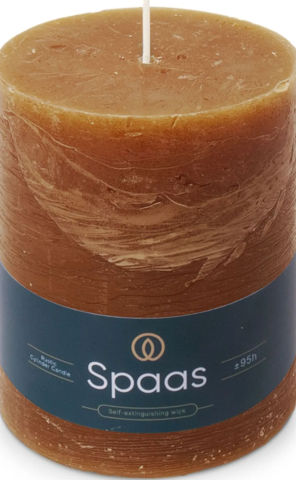 Spaas Stumpenkerze Essential Collection braun 95 Stunden D 10 H 13 cm