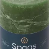 Spaas Stumpenkerze Essential collection grün 65 Std. D 8 H 11 cm