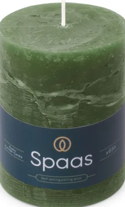 Spaas Stumpenkerze Essential collection grün 65 Std. D 8 H 11 cm