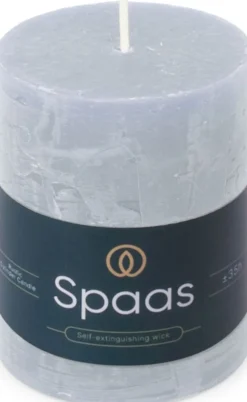 Spaas Stumpenkerze Essential collection hellblau 35 Std. D 7 H 9,5 cm