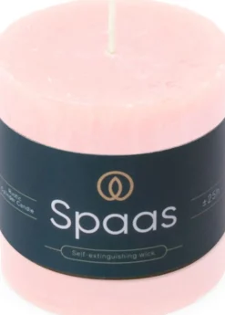 Spaas Stumpenkerze Essential collection rosa 25 Std. D 7 H 7 cm