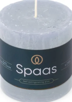 Spaas Stumpenkerze Essential collection hellblau 25 Std. D 7 H 7 cm