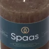 Spaas Stumpenkerze Essential collection dunkelbraun 25 Std. D 7 H 7 cm