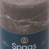 Spaas Stumpenkerze Essential collection dunkelgrau 65 Std. D 8 H 11 cm