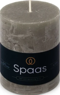 Spaas Stumpenkerze Essential collection grau 35 Std. D 7 H 9,5 cm